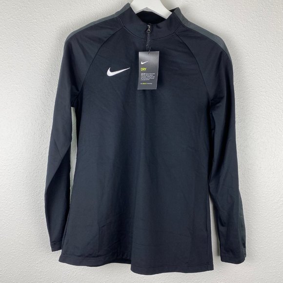 Nike Tops - New Nike Dry 1/4 Zip Training Running Top Pullover Women's Medium Black 893710